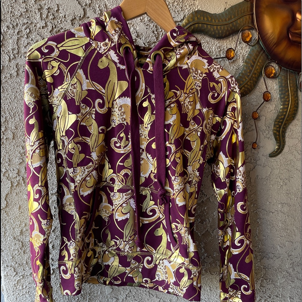 Baby Phat Hoodie Burgundy & Gold Size Small NWOT